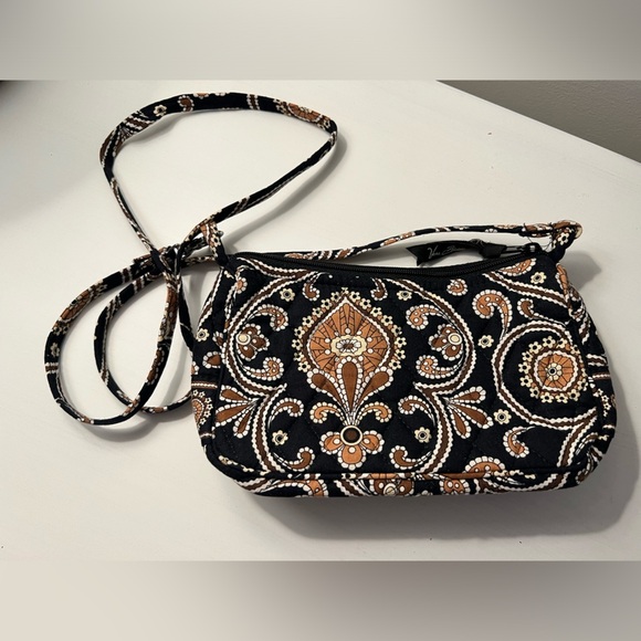 Vera Bradley Small Rectangular Crossbody Shoulder Purse Caffe Latte - Picture 1 of 4